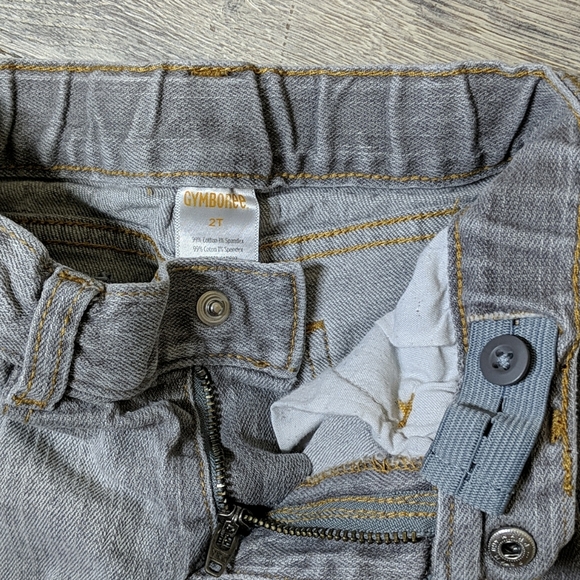 Gymboree Toddler Gray Denim Shorts - Picture 2 of 3